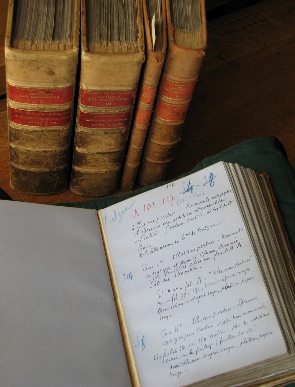 Catalogue des manuscrits. © Bibliothèque de l'Institut de France / Olivier Thomas 