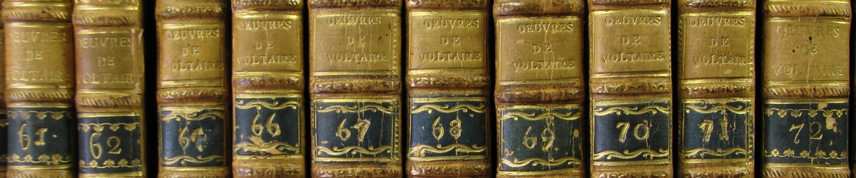 Œuvres de Voltaire. Olivier Thomas © Institut de France 