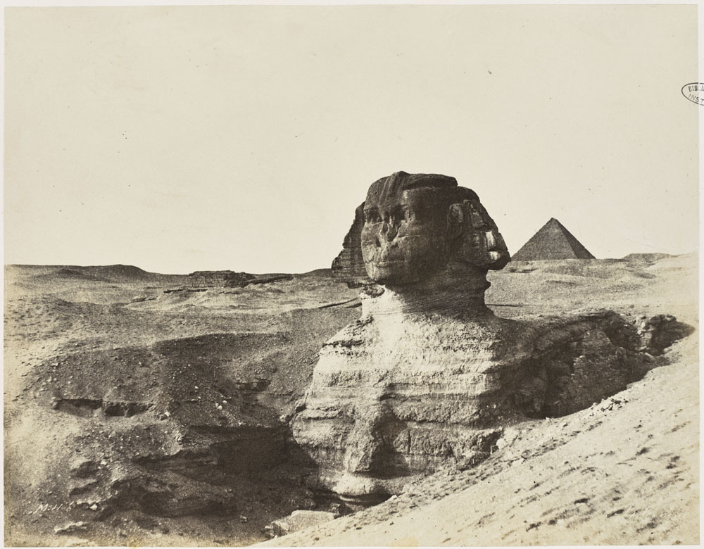 Giseh : Sphinx - Album "Monuments et Paysages" - John Beasly Greene - Fol. N 142 © RMN-Grand Palais (Institut de France) / Benoît Touchard
