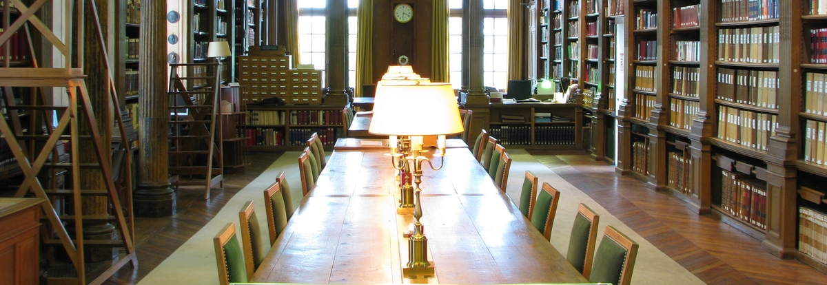 La salle de lecture de la bibliothèque. © Bibliothèque de l'Institut de France / Olivier Thomas